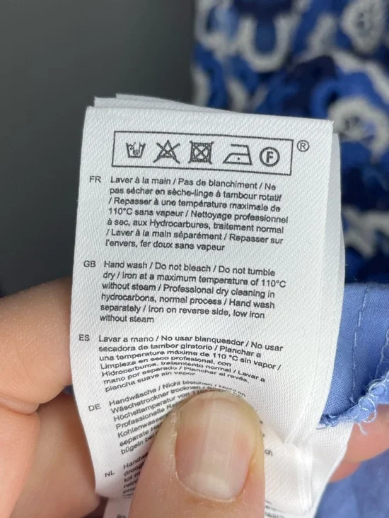 Maje Three-tone Crochet Dress in Blue Size 38(M) - Picture 10 of 11